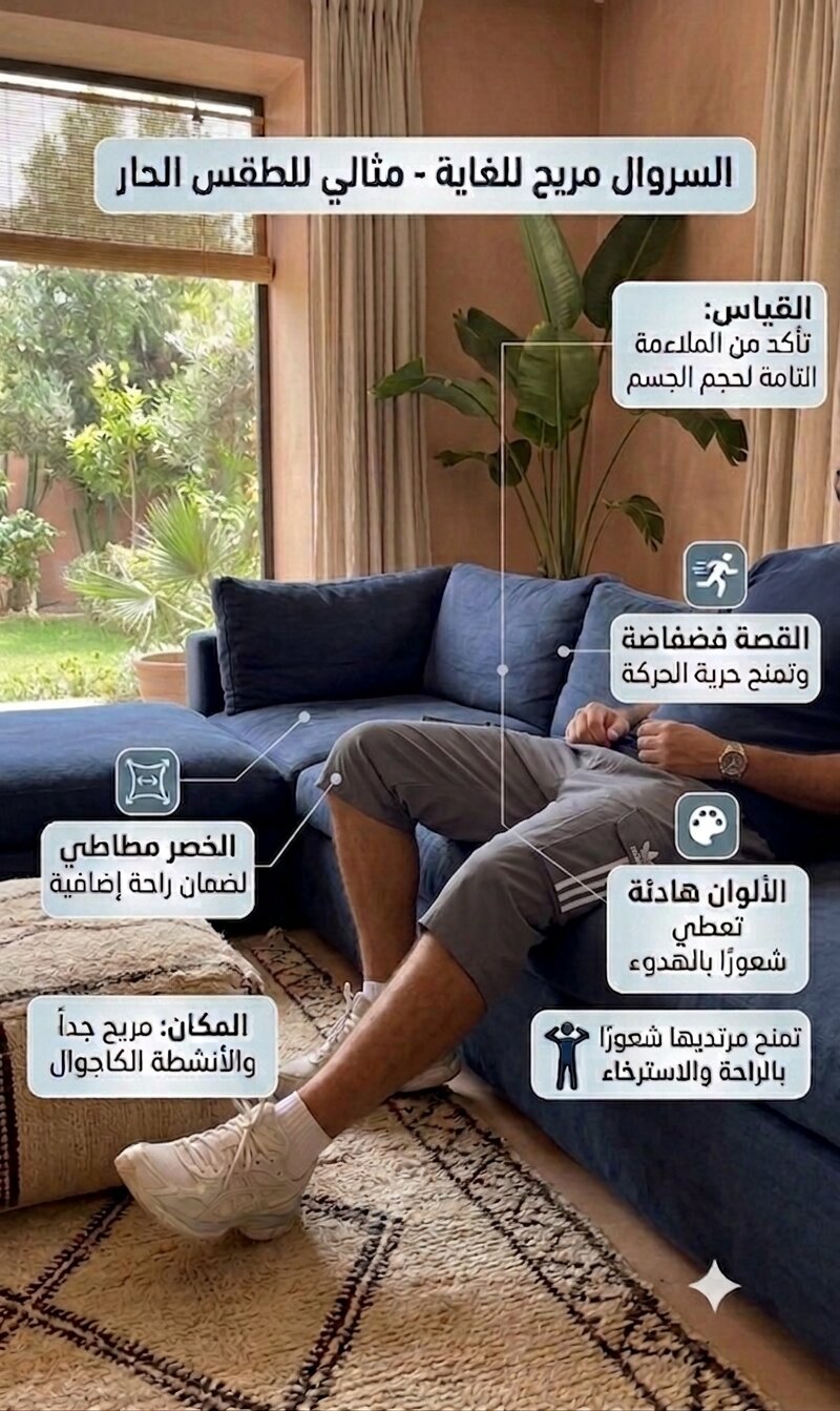 مريح جداً للأنشطة الكاجوال والاسترخاء