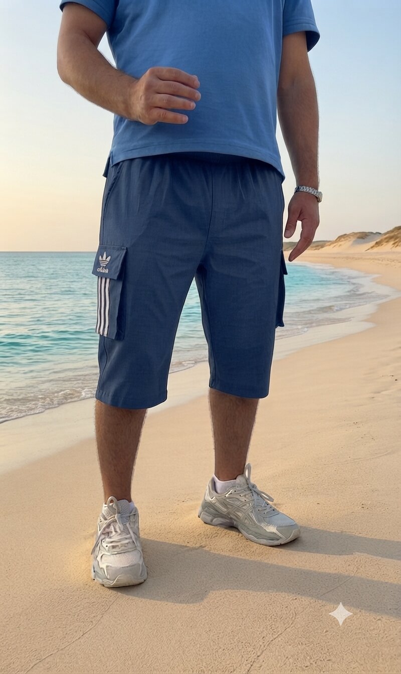 سروال أديداس أزرق